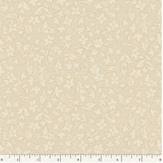 Marcus Fabrics Grace Elizabeth Collection by Carrie Quinn of Pieceful Gathering Quilt Shop, Dotted Florals R101690D Cream