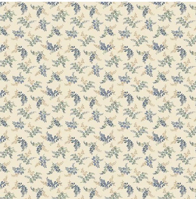Marcus Fabrics Grace Elizabeth Collection by Carrie Quinn of Pieceful Gathering Quilt Shop, Sprigs R101684D Multi