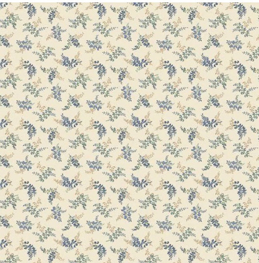 Marcus Fabrics Grace Elizabeth Collection by Carrie Quinn of Pieceful Gathering Quilt Shop, Sprigs R101684D Multi