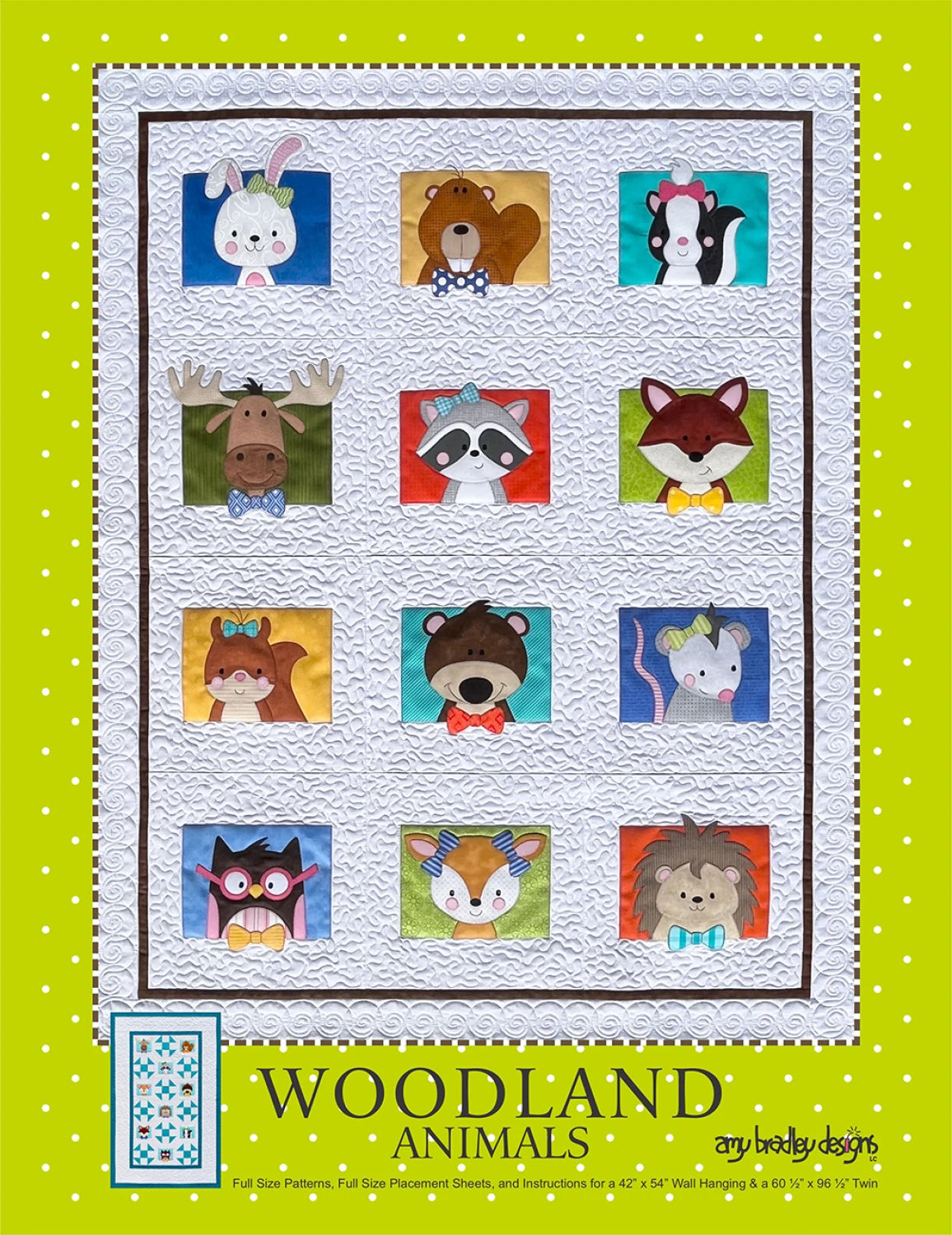 Woodland Animals Pattern by amy bradley designs