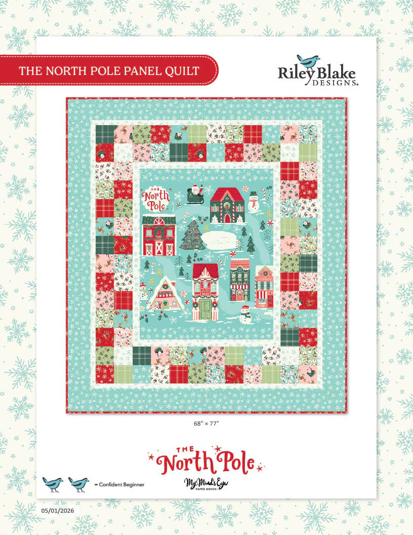 The North Pole Panel Quilt Kit 68” x 77”